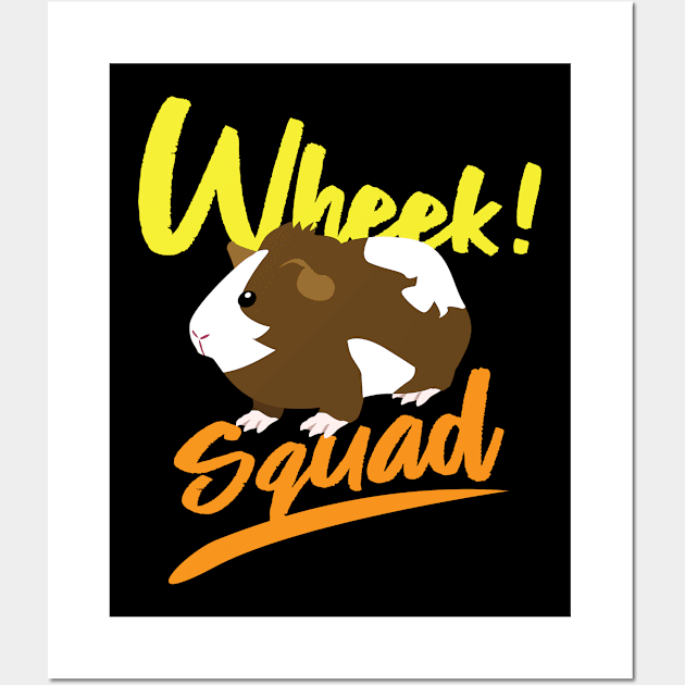 Wheek Squad Gift for Guinea Pig Lovers Cute Guinea Pig Wall Art by Riffize